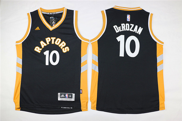 2015 Toronto Raptors #10 DeMar DeRozan black Stitched youth NBA Jerseys