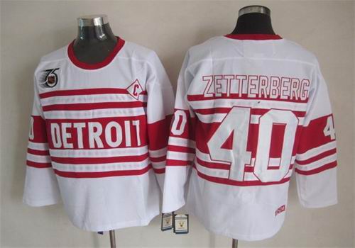 2015 reebok Detroit Red Wings 40 Henrik Zetterberg white men ice hockey nhl jerseys