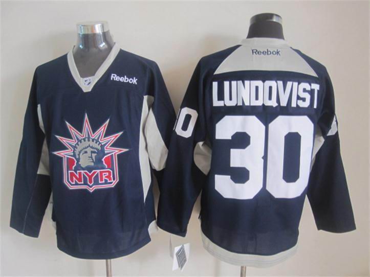 2015 reebok New York Rangers 30 Henrik Lundqvist blue nhl ice hockey  jerseys