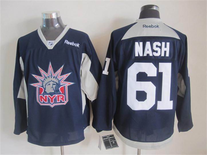 2015 reebok New York Rangers Rick Nash 61 Blue nhl ice hockey  jerseys