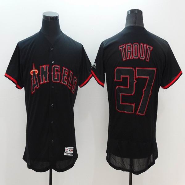 2016 Anaheim Angels 27 Mike Trout black Flexbase Authentic Collection men baseball mlb Jersey