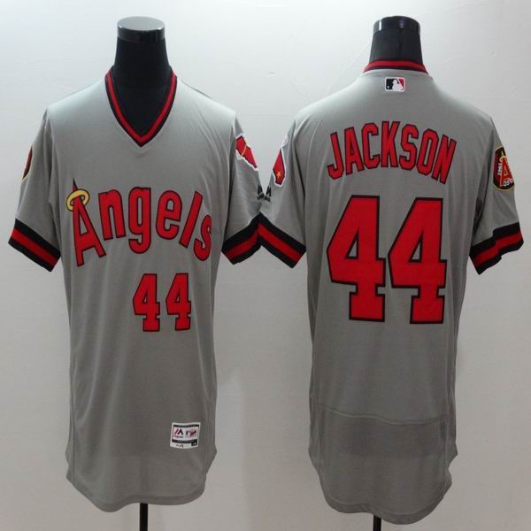 2016 Anaheim Angels 44 Reggie Jackson gray elite men baseball mlb jersey