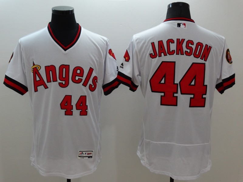 2016 Anaheim Angels 44 Reggie Jackson white elite men baseball mlb jersey