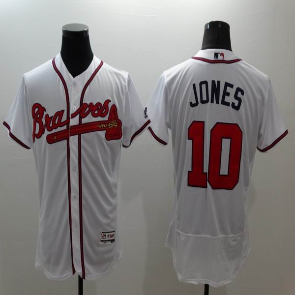 2016 Atlanta Braves 10 Chipper Jones White elite men baseball mlb  jersey