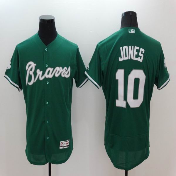 2016 Atlanta Braves 10 Chipper Jones green Flexbase Authentic Collection men baseball mlb Jersey