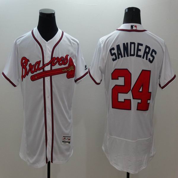 2016 Atlanta Braves 24 Deion Sanders white elite men baseball mlb Jersey