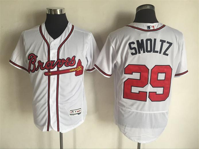 2016 Atlanta Braves 29 John Smoltz white Flexbase Authentic Collection men baseball mlb Jersey