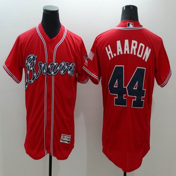 2016 Atlanta Braves 44 Hank Aaron red Flexbase Authentic Collection men baseball mlb Jersey