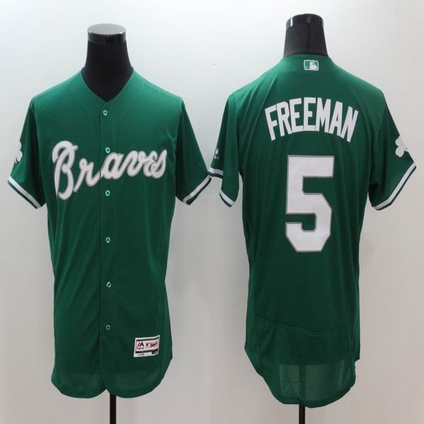 2016 Atlanta Braves 5 Freddie Freeman green Flexbase Authentic Collection men baseball mlb Jersey