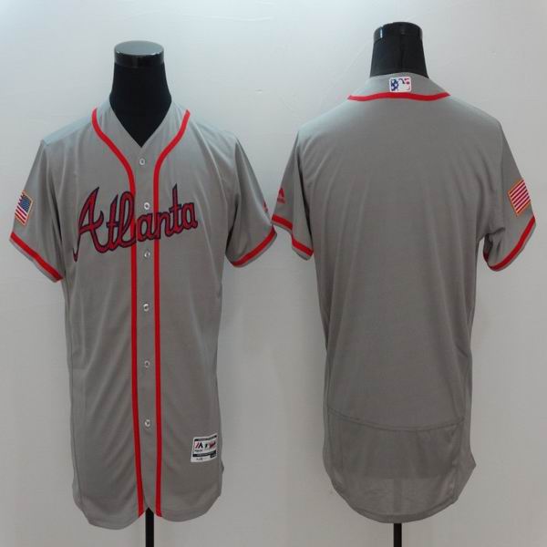 2016 Atlanta Braves blank Grey elite men baseball mlb  jersey