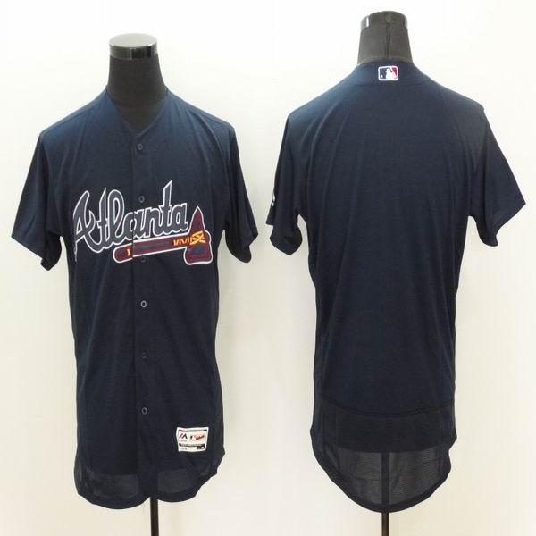 2016 Atlanta Braves blank dark blue Flexbase Authentic Collection men baseball mlb Jersey