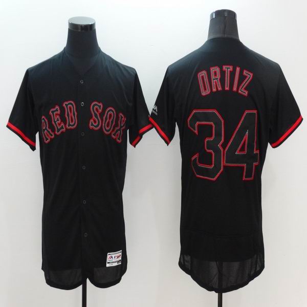 2016 Boston Red Sox  34 David Ortiz blue Flexbase Authentic Collection men baseball mlb Jersey(1)