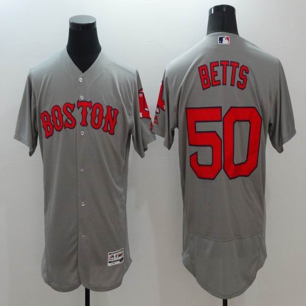 2016 Boston Red Sox 50 Mookie Betts gray Flexbase Authentic Collection men baseball mlb Jersey