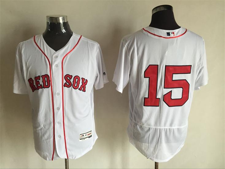 2016 Boston Red Sox Dustin Pedroia 15 white Flexbase Authentic Collection men baseball mlb Jersey