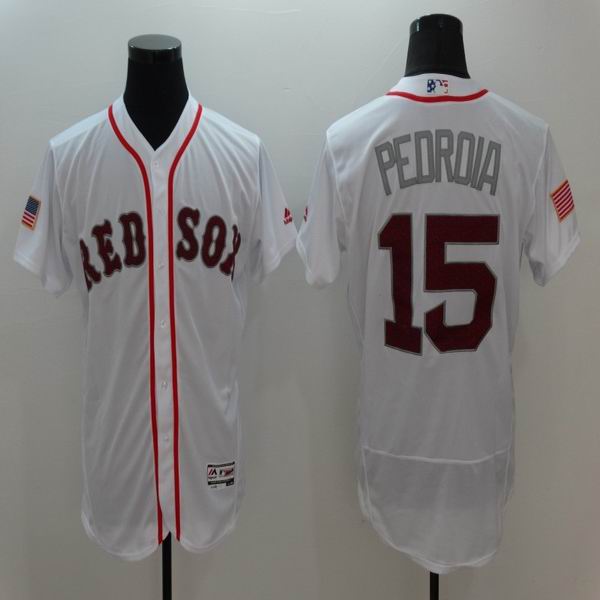 2016 Boston Red Sox Dustin Pedroia 15 white Flexbase Authentic Collection men baseball mlb Jerseys