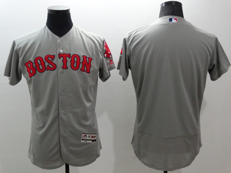 2016 Boston Red Sox blank gray elite men baseball mlb  jersey