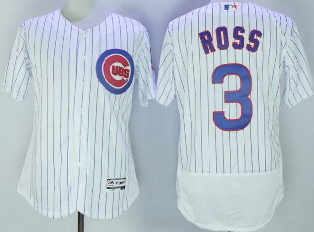 2016 Chicago Cubs  3 David Ross Flexbase Authentic Collection white men mlb Baseball Jersey