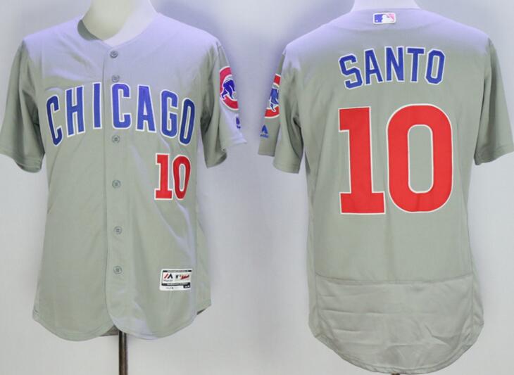 2016 Chicago Cubs 10 Ron Santo Flexbase Authentic Collection grey men mlb Baseball Jersey