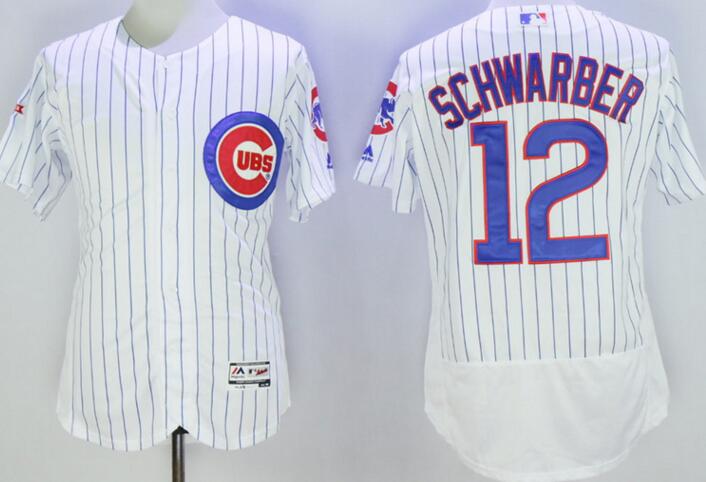 2016 Chicago Cubs 12 Kyle Schwarber Flexbase Authentic Collection white men mlb Baseball Jersey