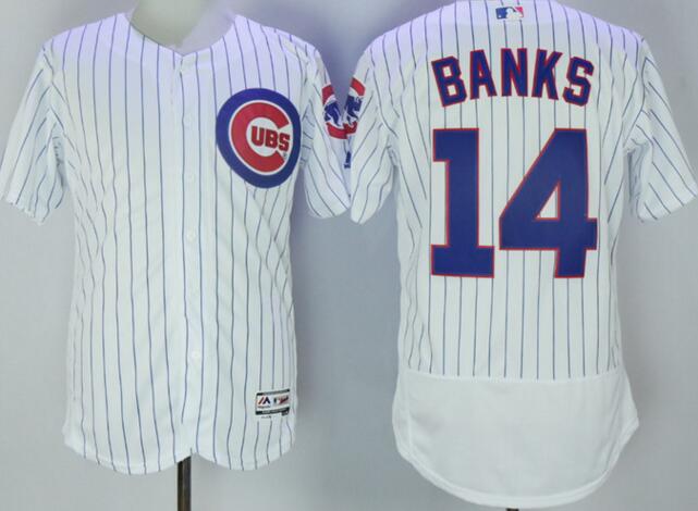 2016 Chicago Cubs 14 Ernie Banks Flexbase Authentic Collection white men mlb Baseball Jersey