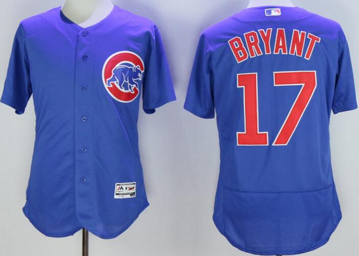 2016 Chicago Cubs 17 Kris Bryant blue Flexbase Authentic Collection men baseball mlb jerseys