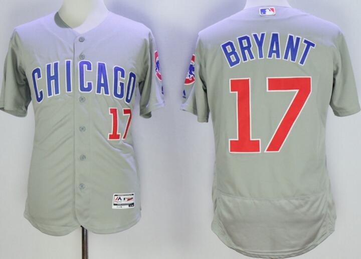 2016 Chicago Cubs 17 Kris Bryant grey Flexbase Authentic Collection men baseball mlb jerseys