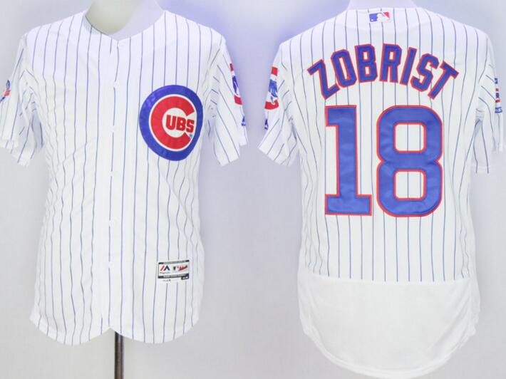 2016 Chicago Cubs 18 Ben Zobrist Flexbase Authentic Collection white men mlb Baseball Jersey