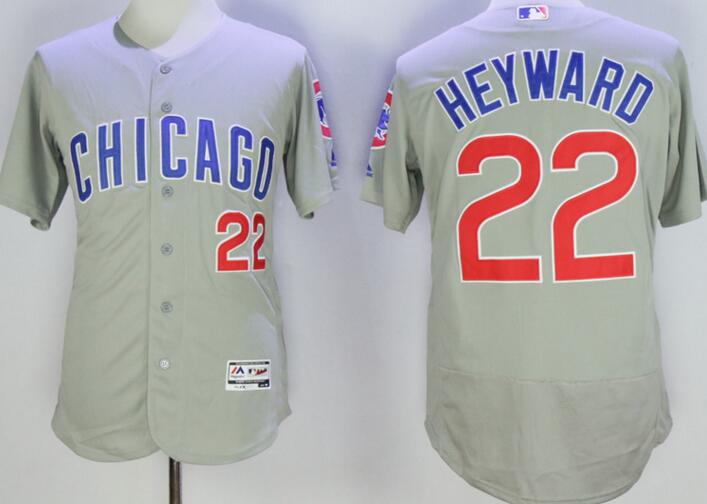 2016 Chicago Cubs 22 Jason Heyward Flexbase Authentic Collection grey men mlb Baseball Jersey