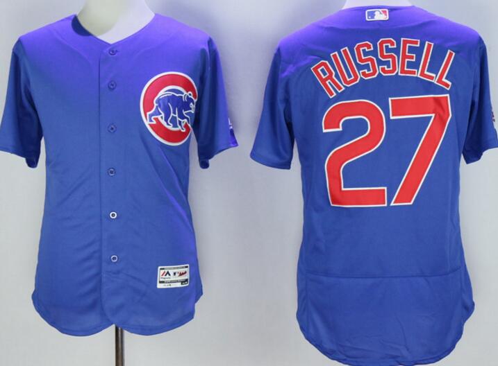 2016 Chicago Cubs 27 Addison Russell Flexbase Authentic Collection blue men mlb Baseball Jersey