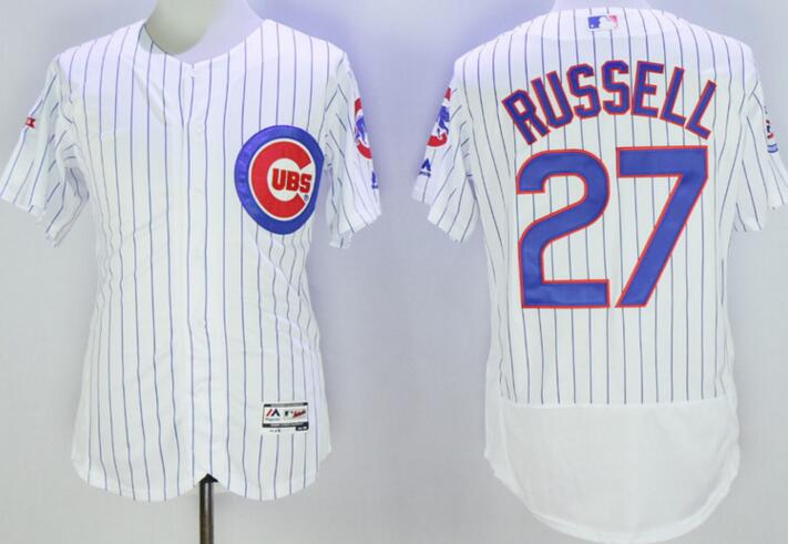 2016 Chicago Cubs 27 Addison Russell Flexbase Authentic Collection white men mlb Baseball Jersey