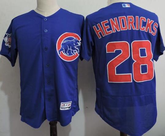 2016 Chicago Cubs 28 Kyle Hendricks Flexbase Authentic Collection blue men mlb Baseball Jersey