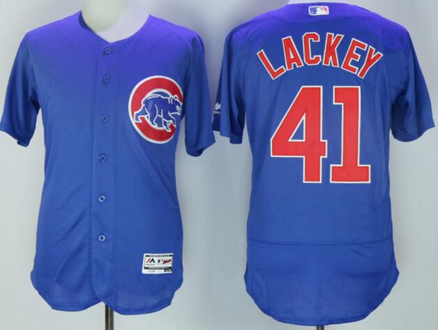 2016 Chicago Cubs 41 John Lackey Flexbase Authentic Collection blue men mlb Baseball Jersey