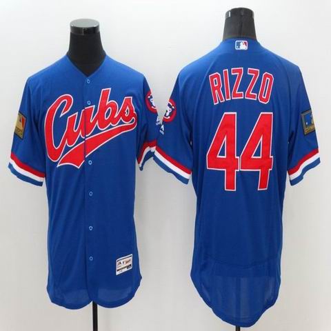 2016 Chicago Cubs 44 Anthony Rizzo blue Flexbase Authentic Collection men baseball mlb Jersey