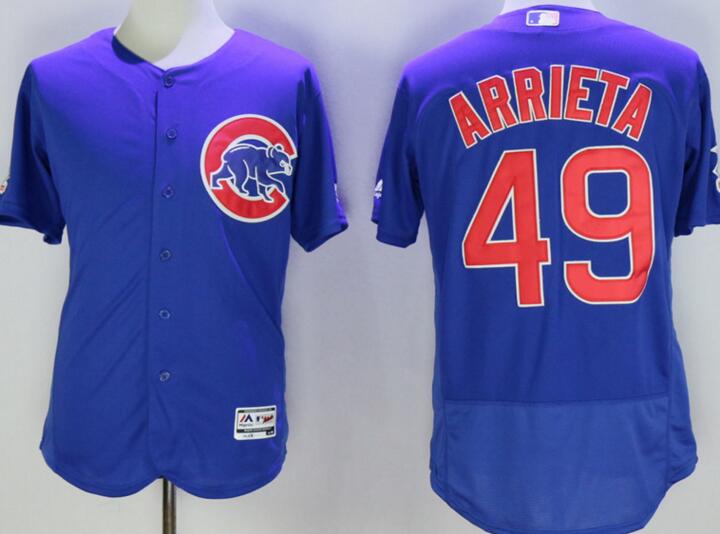 2016 Chicago Cubs 49 Jake Arrieta Flexbase Authentic Collection blue men mlb Baseball Jersey