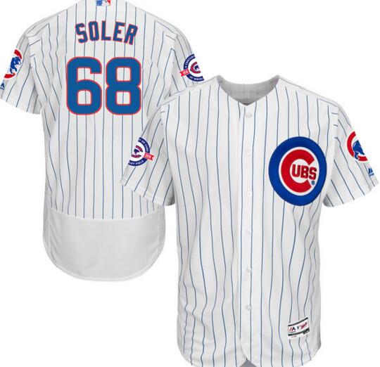 2016 Chicago Cubs 68 Jorge Soler Flexbase Authentic Collection white men mlb Baseball Jersey