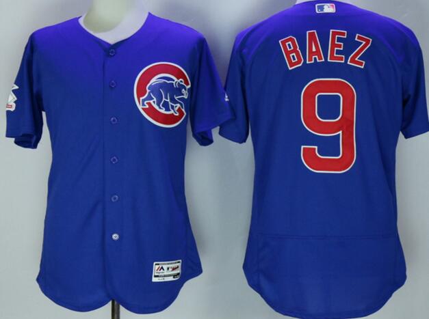 2016 Chicago Cubs 9 Javier Baez blue Flexbase Authentic Collection men baseball mlb Jersey