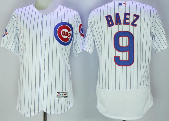 2016 Chicago Cubs 9 Javier Baez white Flexbase Authentic Collection men baseball mlb Jersey