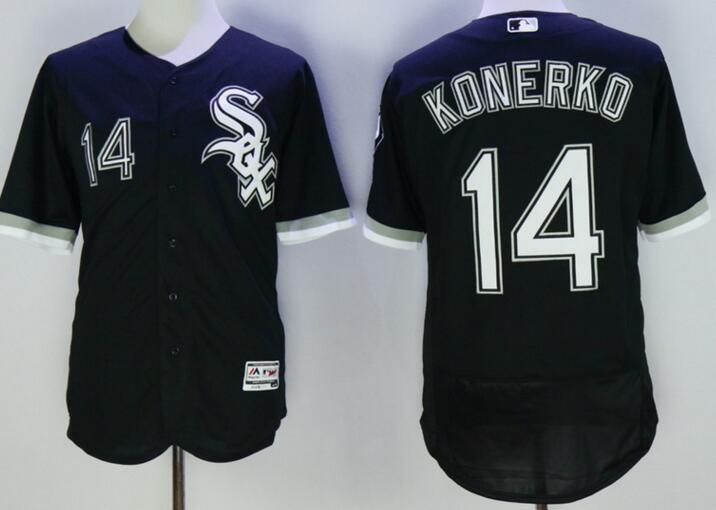 2016 Chicago White Sox 14 Paul Konerko Flexbase Authentic Collection black men mlb Baseball Jersey