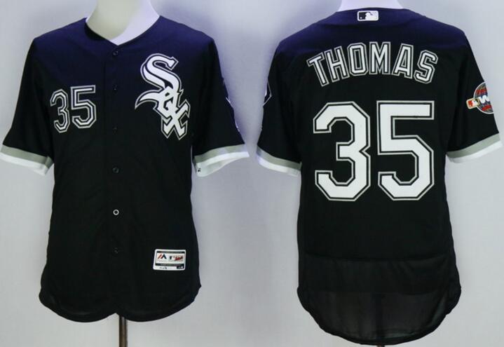 2016 Chicago White Sox 35 Frank Thomas  Flexbase Authentic Collection black men mlb Baseball Jersey