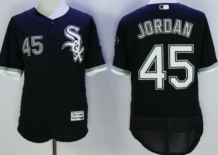 2016 Chicago White Sox 45 Michael Jordan Flexbase Authentic Collection black men mlb Baseball Jersey