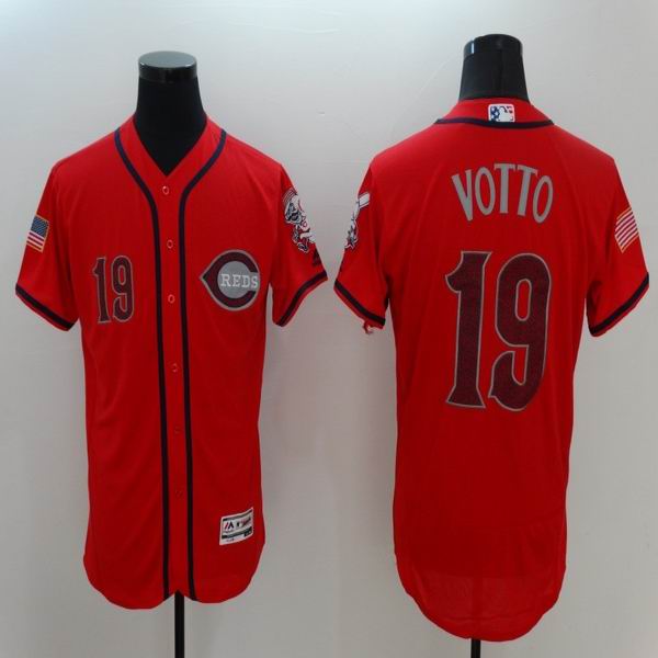 2016 Cincinnati Reds 19 Joey Votto red Flexbase Authentic Collection men baseball mlb Jersey