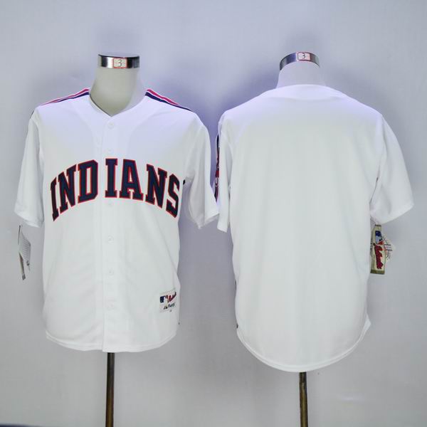 2016 Cleveland Indians blank white throwback men baseball mlb jerseys