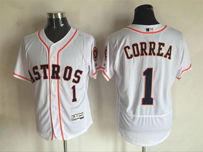 2016 Houston Astros 1 Carlos Correa white Flexbase Authentic Collection men baseball mlb Jersey