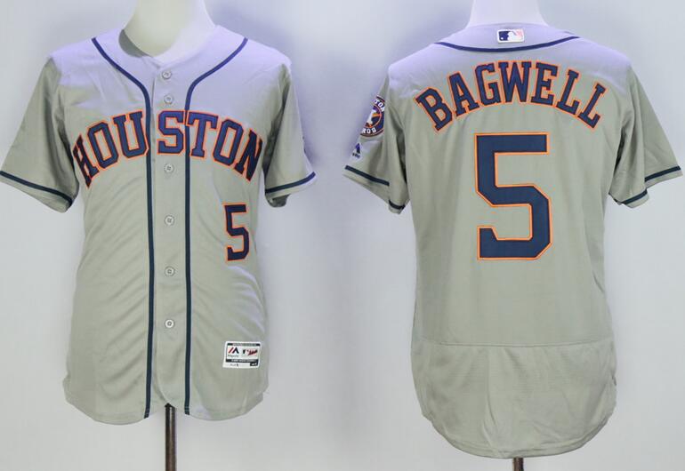 2016 Houston Astros 5 bagwell grey Flexbase Authentic Collection men baseball mlb Jersey