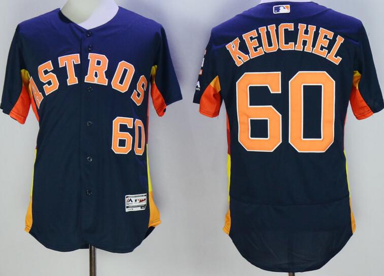 2016 Houston Astros 60 Dallas Keuchel dark blue Flexbase Authentic Collection men baseball mlb Jersey