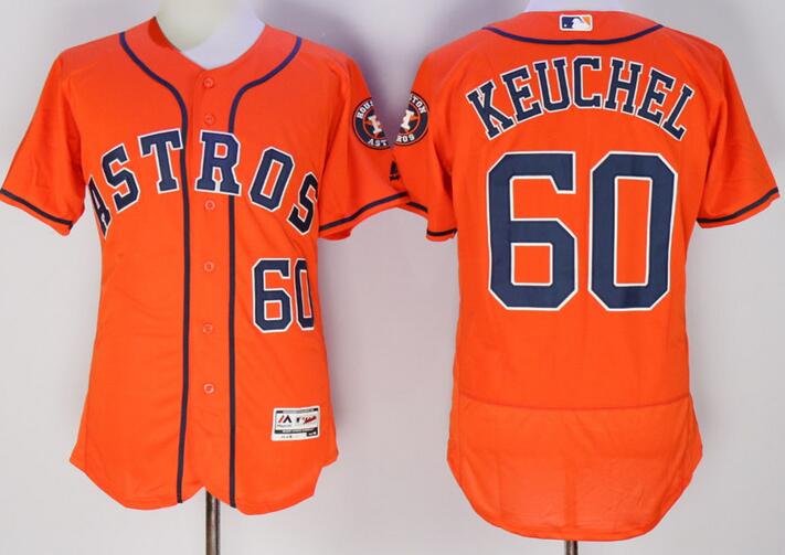 2016 Houston Astros 60 Dallas Keuchel orange Flexbase Authentic Collection men baseball mlb Jersey