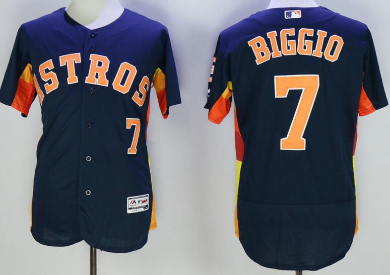 2016 Houston Astros 7 Craig Biggio dark blue Flexbase Authentic Collection men baseball mlb Jersey