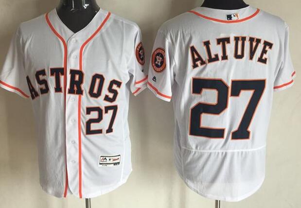 2016 Houston Astros Jose Altuve 27 white Flexbase Authentic Collection men baseball mlb Jersey