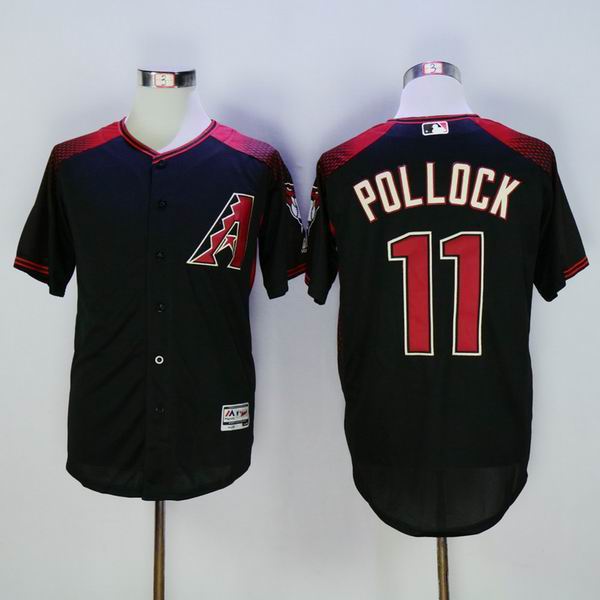 2016 New Arizona Diamondbacks 11 A. J. Pollock Black Stitched men baseball mlb Jersey