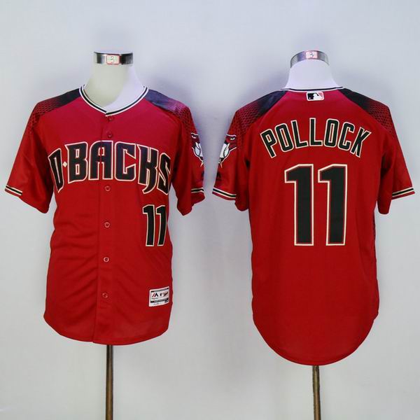 2016 New Arizona Diamondbacks 11 A. J. Pollock red Stitched men baseball mlb Jersey